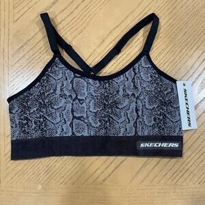 0392 New Women's Skechers Animal Snake Print Sports Bra